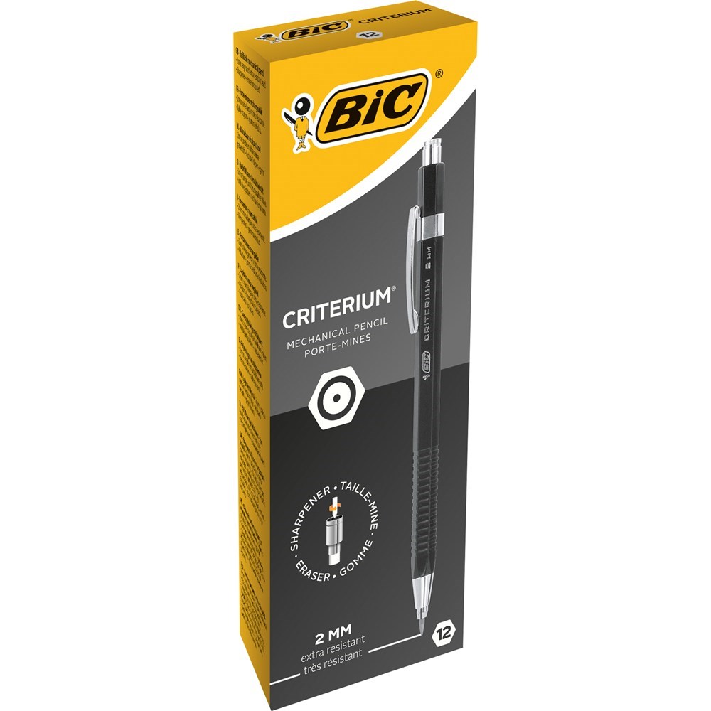 Pencils - BIC Criterium Luxe Mechanical Pencil Retractable Tip 2mm