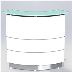 Polaris Reception Counter 920W x 805D x 835mmH Gloss White