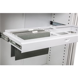 Go Steel Tambour Accessory Roll Out File Frame 900mmW White