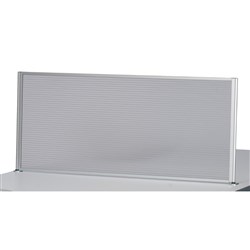 Sylex Ice Screen Desk Partition 800W x 500mmH Framed Translucent