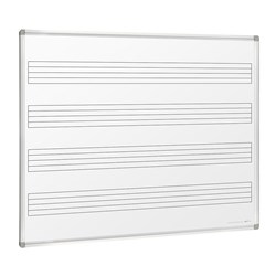 Visionchart Wall Mounted Magnetic Music Whiteboard 1500 x 1200mm