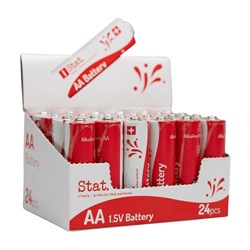 Stat Alkaline Battery Size AA Bulk Box Of 24