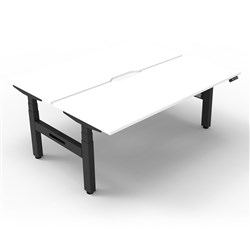 Rapidline Boost+ Back to Back Workstation 2 Person 1500W x 1500D x 1270mmH White/Black