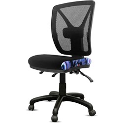 K2 Orange Dust Kimberley High Back Office Chair Mesh Back Black Pearl Fabric Seat