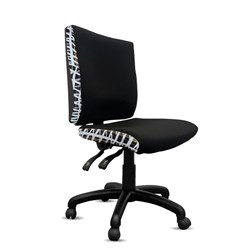 K2 Orange Dust Katherine Medium Back Office Chair Black Cockatoo Chair