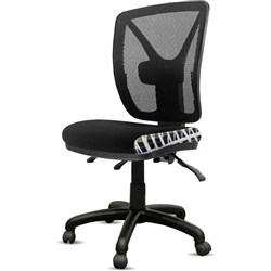 K2 Orange Dust Kimberley High Back Office Chair Mesh Back Black Cockatoo Fabric Seat