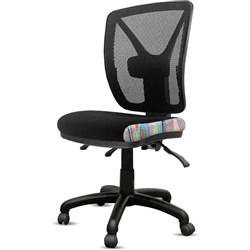 K2 Orange Dust Kimberley High Back Office Chair Mesh Back Black Rock Fabric Seat