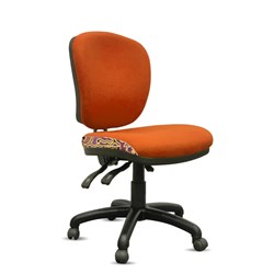 K2 Orange Dust Spectrum Alice Medium Back Office Chair Golden Orange Fabric Seat