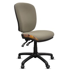 K2 Orange Dust Spectrum Alice High Back Office Chair Mist Grey Fabric Seat