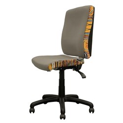 K2 Orange Dust Spectrum Katherine High Back Office Chair Mist Grey