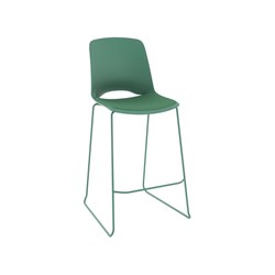 OLG Vista Rise Barstool With Moss Steel Frame Moss Padded Seat And Polypropylene Back