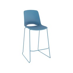 OLG Vista Rise Barstool With Sky Steel Frame Sky Padded Seat And Polypropylene Back