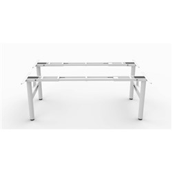 Rapidline Halo Static Back To Back Workstation Frame Only 1100-1800Wx1280Dx705mmH White