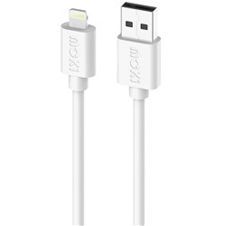 Moki USB-A To Lightning SynCharge Cable 1 Metre Classic White