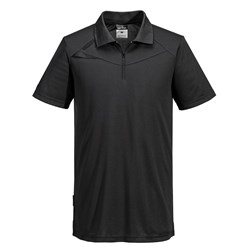 Portwest DX4 Polo Shirt Short Sleeve Extra Large Black