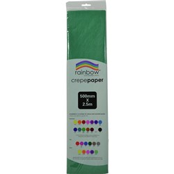 RAINBOW CREPE PAPER 500mmx2.5m Emerald