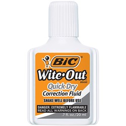 BIC WITE OUT QUICK DRY NEW FORMULA EACH
