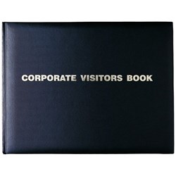 DEBDEN VISTORS BOOK CORPORATE 192Pg 300x200 Black