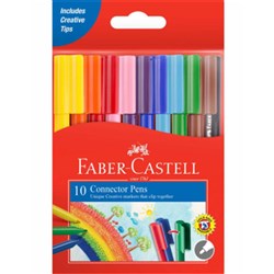 FABER CASTELL CONNECTOR PEN Assorted 10s