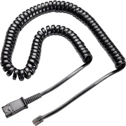HP Poly U10P QD Cord For Polaris Headset Black