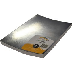 Rainbow Foil Board A4 270gsm Silver Pack Of 50