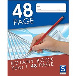 Sovereign Exercise Book Year 1 225x175mm Ruled 48 Page Botany