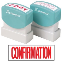 XSTAMPER -1 COLOUR -TITLES A-C 1022 Confirmation Red