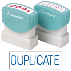 XSTAMPER -1 COLOUR -TITLES D-P 1112 Duplicate Blue