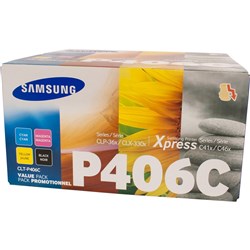 SAMSUNG CLTP406C VALUE PACK BK-1500PG C,M,Y -1000 PG