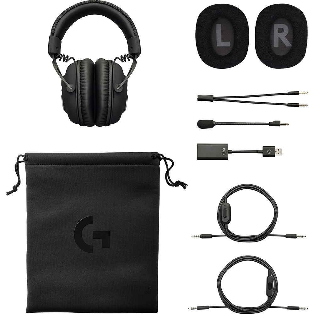 Computer Accessories Logitech G Pro X Wired Gaming Headset Black