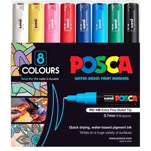 Posca PC-1M Extra Fine White Paint Marker